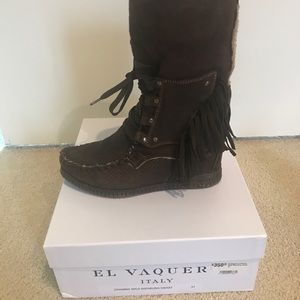 El Vaquero fringe boot